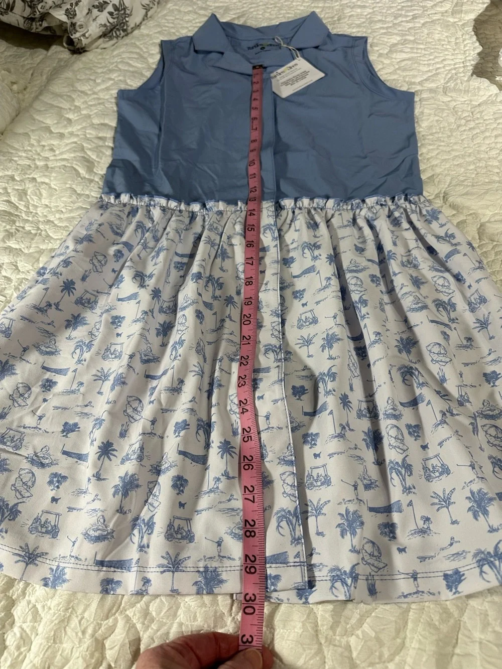 NWT Turtles and Tees Girls Golf Dress and Matching Shorts XL